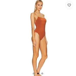 NEW It’s now cool The One Piece in Topaz Lurex swimsuit size M